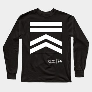 Autobahn - Minimalist Graphic Design Artwork Long Sleeve T-Shirt